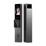 小米智能门锁同款3D人脸识别AI指纹锁可视猫眼密码锁门锁电子锁 师傅安装