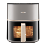 苏泊尔（SUPOR）0涂层空气炸锅双热源免翻面6L多功能全自动炸锅304不锈钢炸烤一体电炸锅可视蒸汽嫩炸 KD60DG835