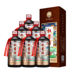 贵州杜酱酒酱香型白酒53度坤沙酒纯粮食高粱酒窑藏老酒 整箱六瓶装