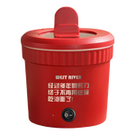 电煮锅电锅小电锅电炒锅电热锅多功能一锅多用宿舍电煮锅电炖锅火锅1-2人蒸煮一体 1.1L 红色白内胆（陶瓷釉涂层） 1.1L