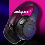 狂热者（ZEALOT） B26无线蓝牙头戴式耳机重低音降噪游戏吃鸡耳麦手机电脑通用音乐运动跑步通话 魅力黑
