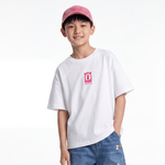 马骑顿（MQD）童装男女同款短袖T恤夏季儿童潮酷短袖T恤 白色 本白 170