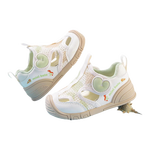 迷你巴拉（minibala）童鞋宝宝学步鞋夏季新款儿童防撞软底包头框子鞋婴幼儿缓震步前鞋 白绿色 （偏大建议拍小一码） 23 码适合脚长13.2-14.0cm
