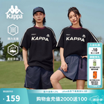 卡帕（Kappa）背靠背夏季2026新款运动纯棉T恤透气短袖情侣休闲潮流K0FX2TD09D 【美式复古/纯棉亲肤】黑色-990 XL 尺码偏大，建议拍小一码