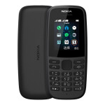 诺基亚（NOKIA）新款105手机105DS双卡版老人手机移动2G功能机学生备用机 诺基亚手机 新黑色（送壳） 单卡