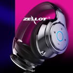 狂热者（ZEALOT） b22 无线蓝牙耳机电脑头戴式手机运动音乐跑步双耳重低音电脑游戏通用降噪耳麦 双声立体B22【铁灰】