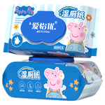 爱怡优×小猪佩奇联名 湿厕纸 湿厕卫生纸可冲散 洁厕湿纸巾易分解 小猪佩奇 80抽*1包  75gsm