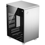 乔思伯（JONSBO）U1-PLUS ITX机箱 银色 （支持ITX主板/全铝箱体/钢化玻璃侧板/SFX电源/195MM长内MINI显卡）