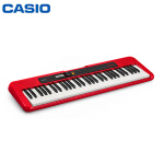卡西欧（CASIO）电子琴CT-S200RD红色 时尚便携潮玩儿童成人娱乐学习61键电子琴