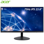 宏碁（Acer）办公/家用23.8英寸1080P全高清HDMI+VGA可壁挂显示器E241Y