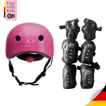 Kinderkraft 头盔KK护具儿童平衡车滑步车滑行车学步车单车小孩幼儿男女踏行车头盔粉色+护具