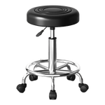 九千谷可升降吧台椅酒吧凳子餐椅加厚转椅理发店酒吧美发椅滑轮款4987
