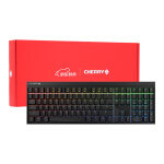 樱桃（CHERRY）MX2.0S RGB 机械键盘 有线键盘 108键 全尺寸游戏键盘 RGB灯效 京东礼盒装 黑色 茶轴