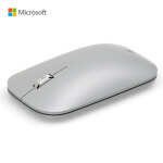 微软 Surface Mobile Mouse 亮铂金 便携蓝牙无线鼠标 金属材质滚轮 电池供电 支持手机 平板 笔记本