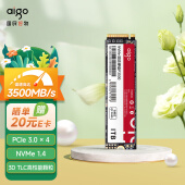 爱国者 (aigo) 1TB SSD固态硬盘 M.2接口(NVMe协议) PCIe四通道 P3500 读速高达3500MB/s