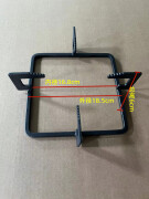 古好定制瓦斯炉炉架大全正方形方架长方形炉架架炉具加厚耐滑锅架炉架 正方外径18.5cm高度6cm