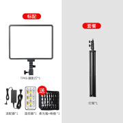 速图 TP45单反拍照录像摄影灯柔光灯演播新闻补光灯可调色温婚庆主播相机常亮美颜灯直播摄像灯拍摄灯光 TP45单灯装（送2米灯架）