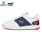 彪马（PUMA）高尔夫球鞋男士golf运动鞋IGNITE系列BOA系带 防滑防水缓震 04 彪马白-银色-海军蓝 40