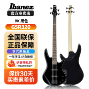 Ibanez依班娜电贝斯GSR200主动320被动ass男女学生初学者入门电贝司 GSR320-BK 黑色 被动