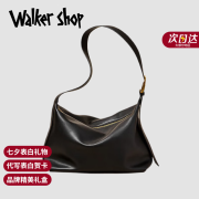 Walker Shop品牌包包女包秋冬大容量女士斜挎包送女友老婆生日七夕情人节礼物 子夜黑 【顺丰直发/礼盒包装】