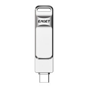 忆捷（EAGET）CF20 手机U盘Type-C USB3.0双接口手机电脑多用旋转优盘金属 32G 32GB