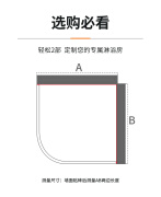 宾猎豹圆弧扇型淋浴房干湿分离卫生间家用隔断浴屏浴室玻璃推拉门沐浴房 黑色、亮银色双色可选、【尺寸支 不含蒸汽