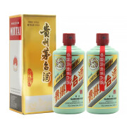 茅台（MOUTAI）贵州茅台酒 53度飞天茅台  颜色茅台 酱香型白酒 收藏纪念酒稀缺 53度 500mL 2瓶 香溢五洲 礼盒装