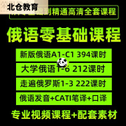 俄语课程零基础自学视频网课A1-C1走遍俄罗斯 大学俄语CATTI教程 俄语全套教程【赠电子版资料】 手机平板电脑电视在线观看