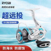 RYOBI 利优比斜口纺车轮淡海水通用左手右互换7轴金属鱼线轮 500 1型【左右手互换】