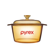 PYREX汤锅玻璃锅3L 煎炸炖炒 一锅多用 百丽系列透明锅PX-3-BL/LN/CN  