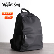 Walker Shop品牌双肩包男2024新款简约时尚书包尼龙牛津布出差旅行背 典雅黑 30x15x40cm