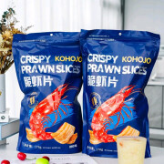 KOHOJO卡贺家脆虾片薯片虾条网红办公小零食休闲膨化食品大包散装鲜虾味 鲜虾味178gX2袋（美味不可挡）