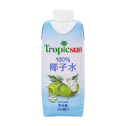 CLCEY越南进口100%纯天然tropicsun椰子水电解质饮料补水330ml/瓶 越南Tropicsun椰子水330ml