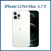 Apple/苹果iPhone12ProMax通5G双卡12Pro备用便宜二手机 白色苹果12ProMax双卡6.7寸（第三方屏幕） 512GB 99新细微使用通5