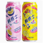 Sunkist爽酷咸柠檬果冻汽水300ml罐整箱装 橙汁碳酸饮料 6罐/混拼高罐