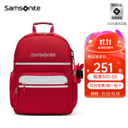 新秀丽（Samsonite）小学生书包1-3-6年级儿童书包一年级背包大容量轻盈男女孩TU6 TU6*011红色