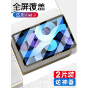 适用于ipad9钢化膜平板ipadmini6全屏覆盖10.2寸平板贴膜苹果电脑九代保护膜ipad抗蓝 ipad9 10.2寸【高清*默克抗指纹】1片送 其他平板型号