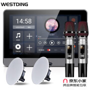 威斯汀（WESTDING）XT12家庭背景音乐主机系统套装 京东小家智能生态 家庭影院吸顶音响蓝牙音箱 XT12+809*2