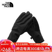 北面（The North Face）滑雪手套男士加绒保暖可触屏软壳手套 7RHE 7RHE-JK3黑色 L