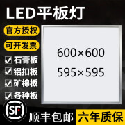 天蜗集成吊顶灯led平板灯办公室嵌入式600x600面板灯石膏矿棉扣板灯 38W【单驱动】 600mm*600mm