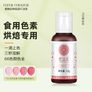 FLEUR COULEUR fc法采食用色素烘焙专用生日蛋糕奶油食品级蓝色绿色国风色素23g 嫩粉色