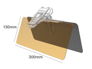 允和美易驹汽车防远光灯防眩目遮阳板日夜两用护目镜防眩镜司机防炫目挡 2303A日夜两用