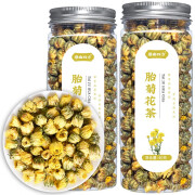 碧幽四方菊花茶无硫熏桐乡胎菊杭白菊花蕾泡水喝的花草茶可搭枸杞胖大海 【1瓶装】 胎菊40克