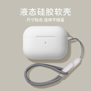 优思顿airpods4保护套液态硅胶一体式苹果耳机壳i带挂绳airpod软壳适用二代四蓝牙第三代airpods3 【星空白】液态硅胶软壳+自带防尘塞 苹果 AirPods 3