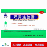 民舟 双黄连胶囊0.4g*24粒 清热解毒 用于风热感冒发热 咳嗽 咽痛 一盒装