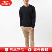 保罗拉夫劳伦（Polo Ralph Lauren）长袖T恤男童宽松套头衫薄款圆领纯棉323843804 2024新款 日本直邮 黑色 XL L相当