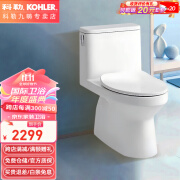 科勒（KOHLER）马桶家用坐便器墙排水落地小户型4.8L节水静音缓降新款座厕34955 100mm墙排34955 墙排水100mm