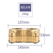 牙科煮牙盒纯铜口腔压榨器新型带螺丝纯铜煮牙盒加热双孔加工厂 纯铜双孔特大号