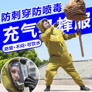 八千巢础加厚帆布防蜂服马蜂衣服防蜂衣全套充气手脚可拆暴力大风扇 【XL码】高170-175鞋42