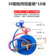 气割工具套装国标割炬氧割管子全套气割枪高压焊割乙炔表氧气煤气 30丙烷割枪+双表+10米双管